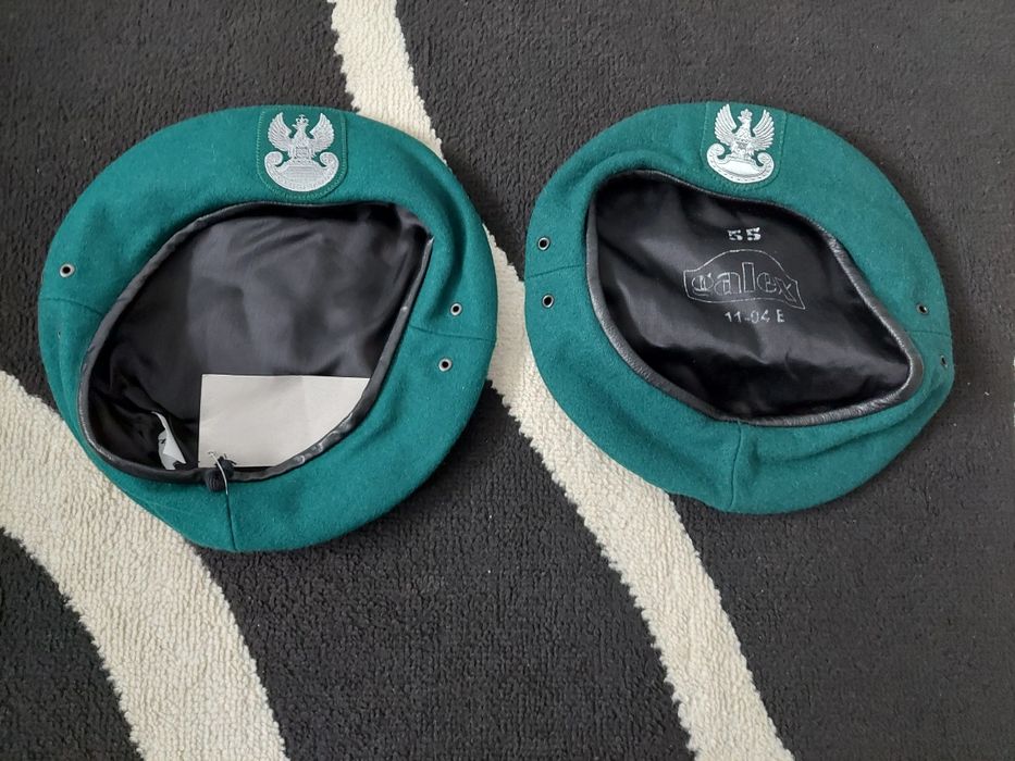 2 berety zielone rozm 55