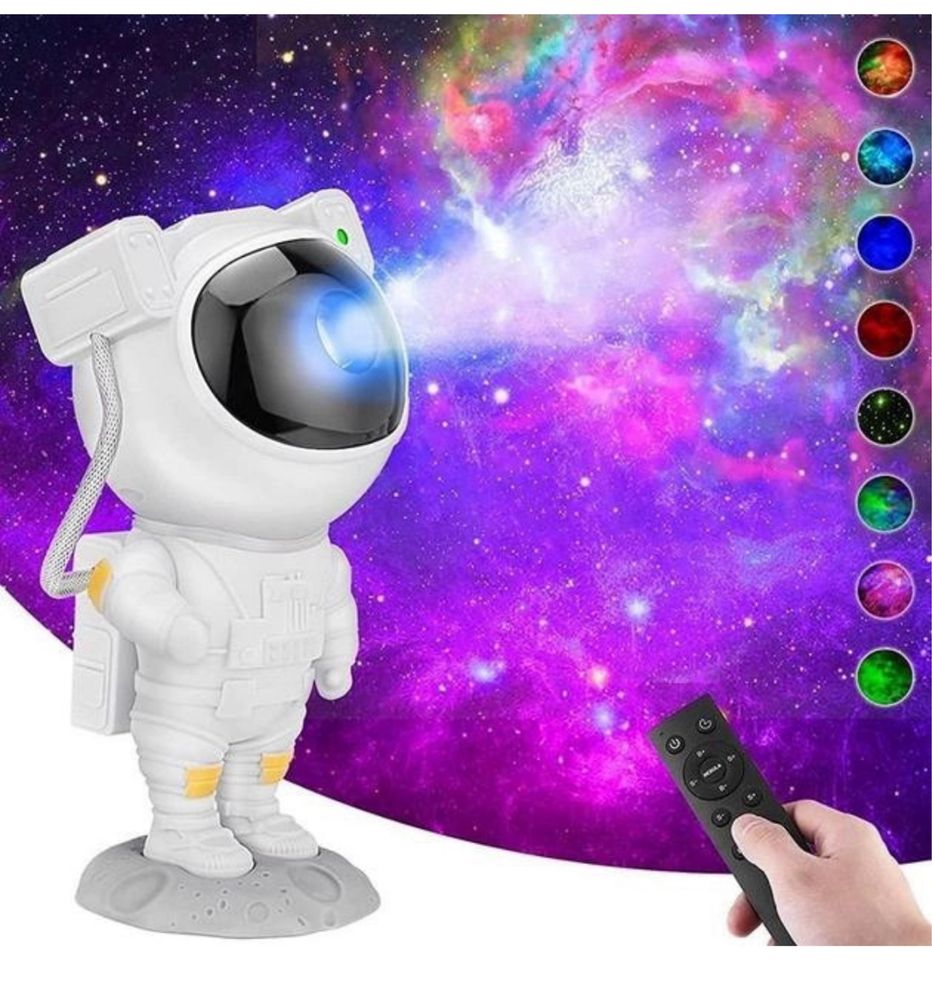 Космонавт астронавт ночник проектор звездного небо с лазером