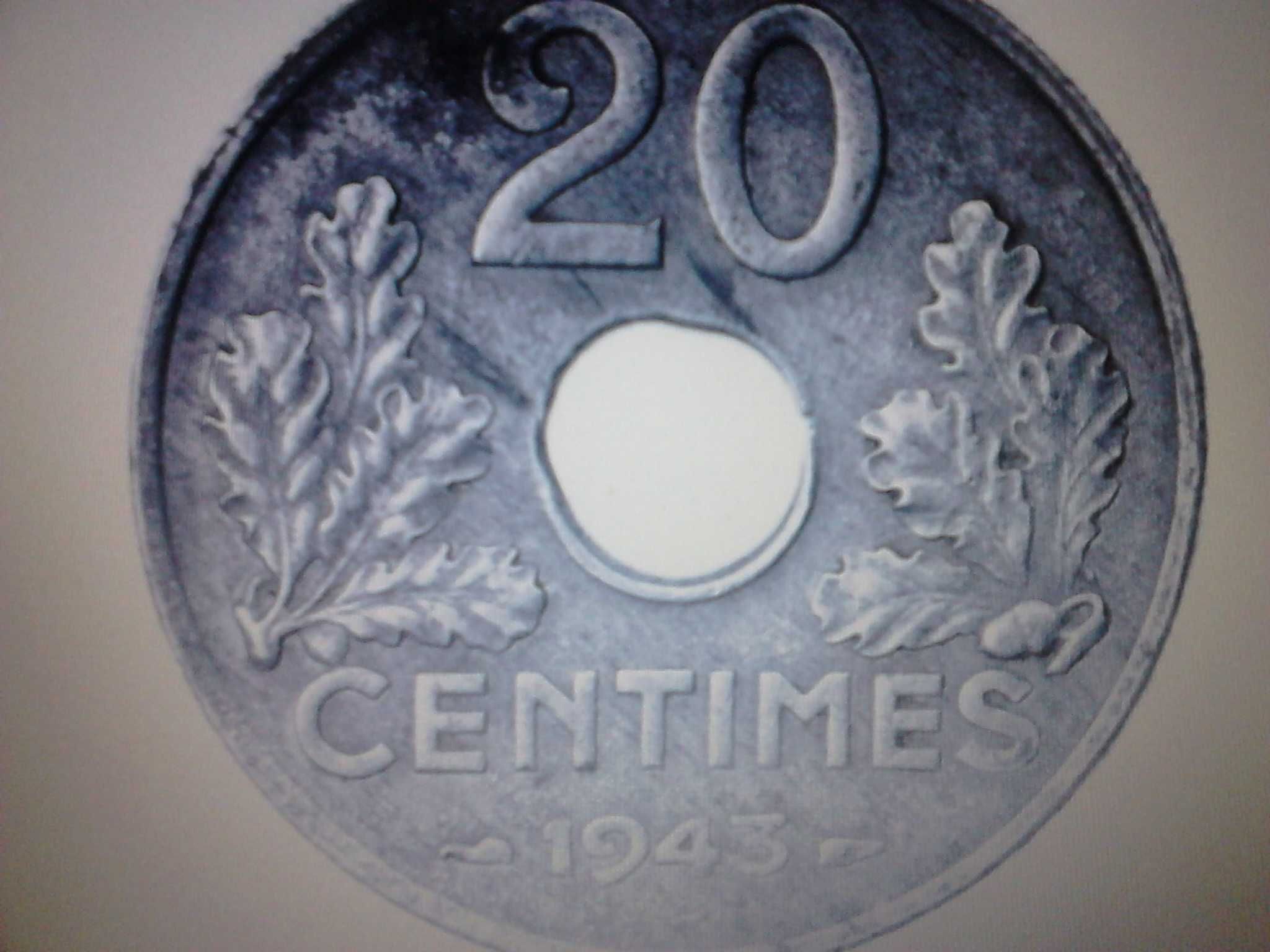 3 Ladne  Monety   CENTIMES