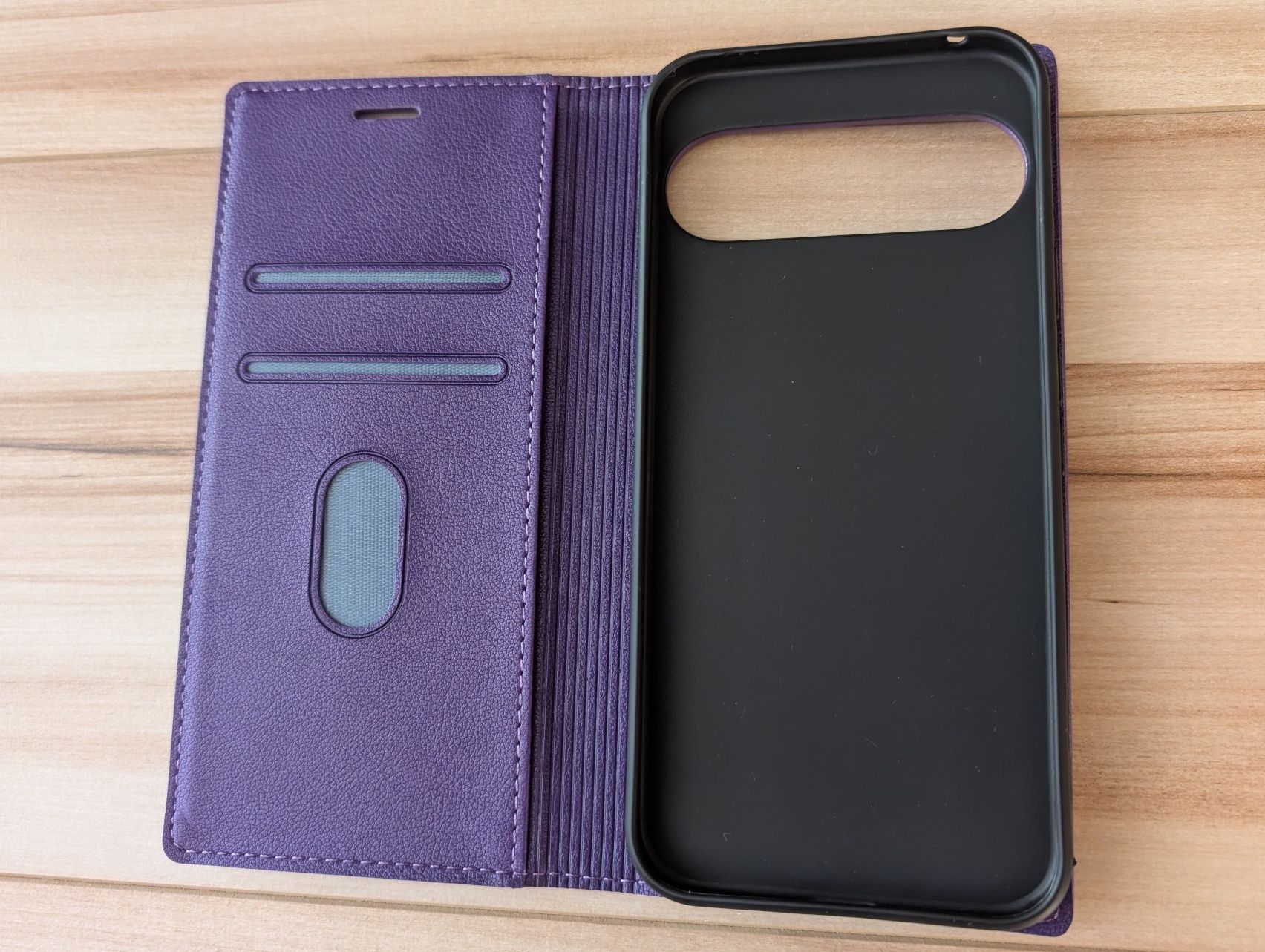 Etui z klapką portfel magnetyczne skórzane Google Pixel 9 Pro XL