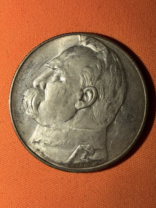 Moneta obiegowa II RP 5zł Józef Piłsudski 1936r