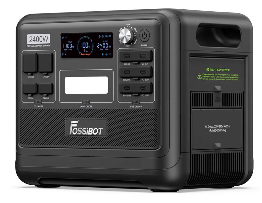 Зарядна станція Fossibot F2400, 2400 Вт, 2048 Вт*год