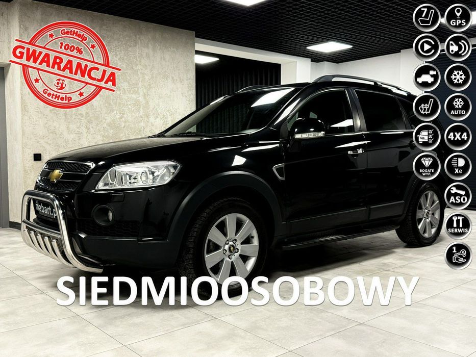 Chevrolet Captiva 2.0 VCDi LT 4WD 4x4 150KM*Alu 18*Navi*Klima*Skóry*7 osobowy *SALON PL