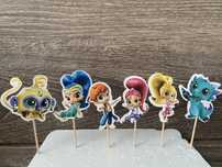 Топперы для торта на день рождения “Шиммер и Шайн” Shimmer and Shine