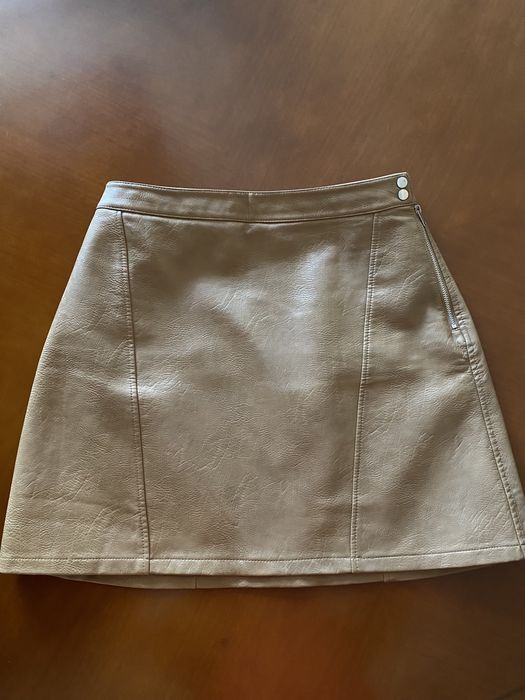 ZARA спідниця шкіряна
