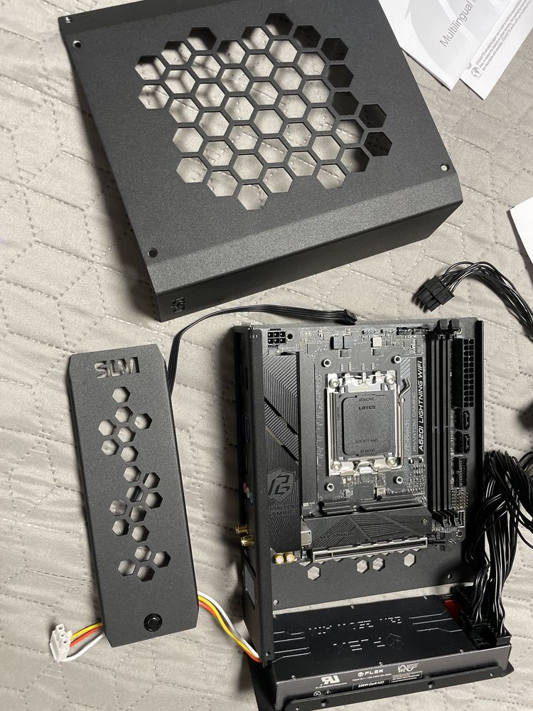 Корпус mini ITX Custom MOD 2.1l БП HD Plex GaN 250w