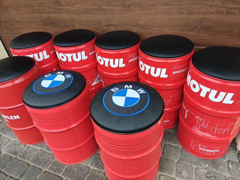 Hoker pufa beczka puf Motul Orlen