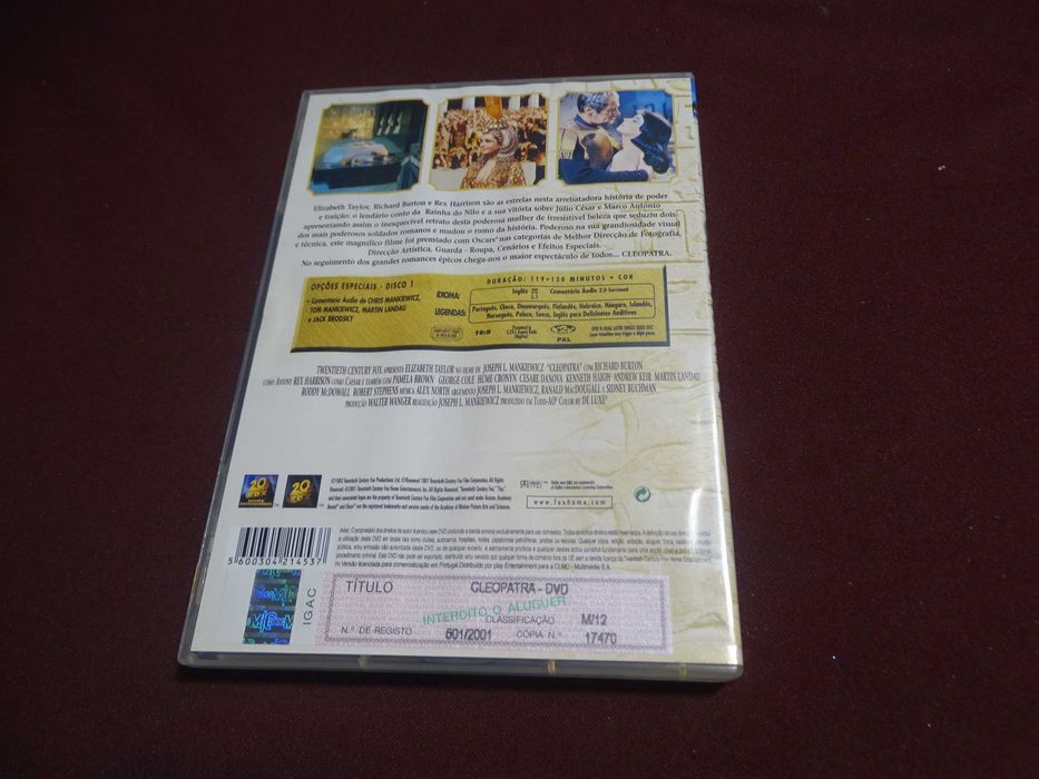 DVD-Cleopatra-Richard Burton/Elizabeth Taylor