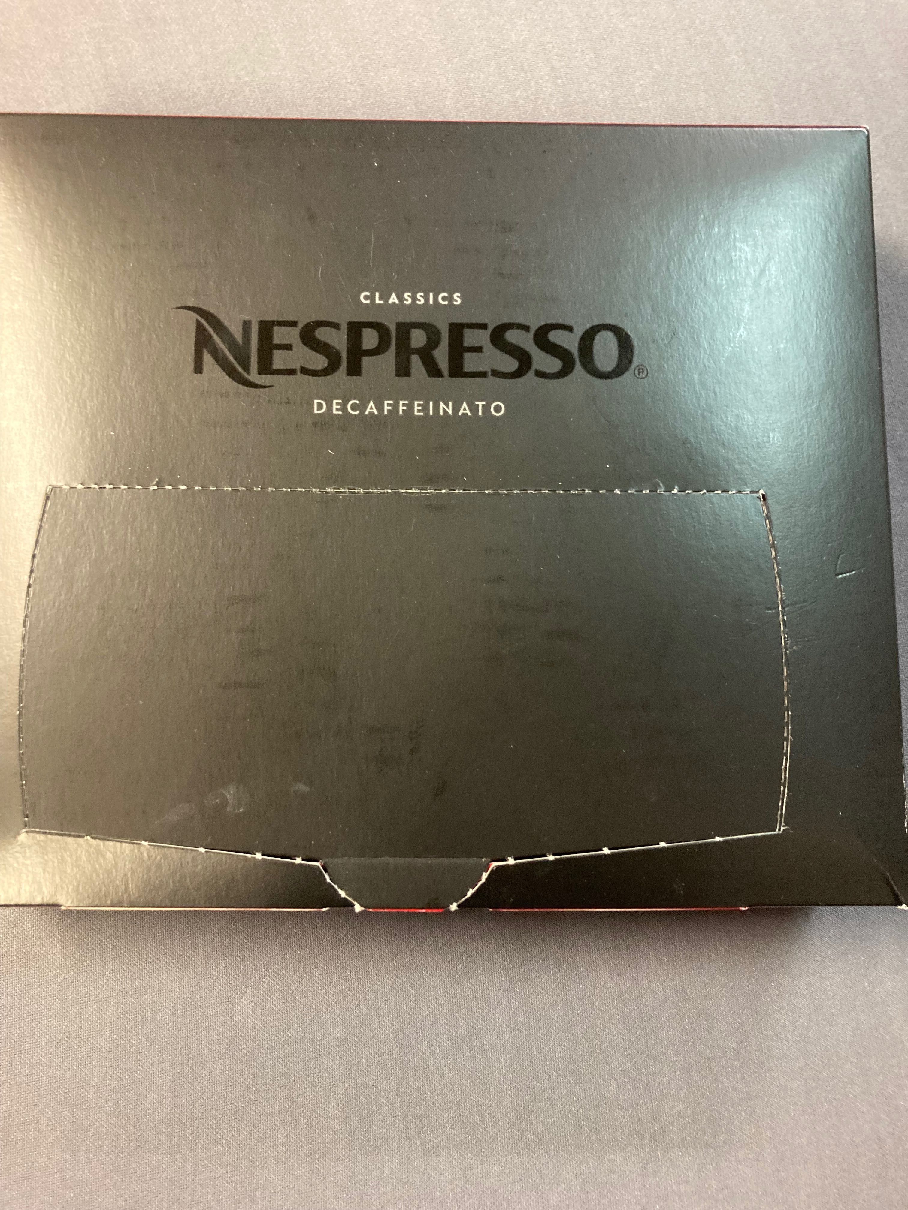 Nespresso clasics kapsułki bezkofeinowe Decaffeiato opakowanie 50 szt