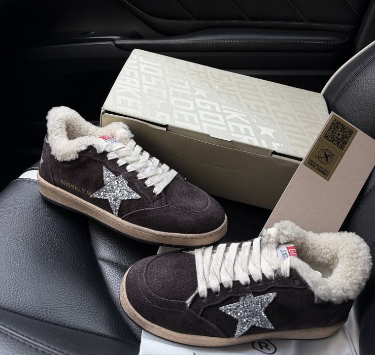 Кеды Golden goose мех
