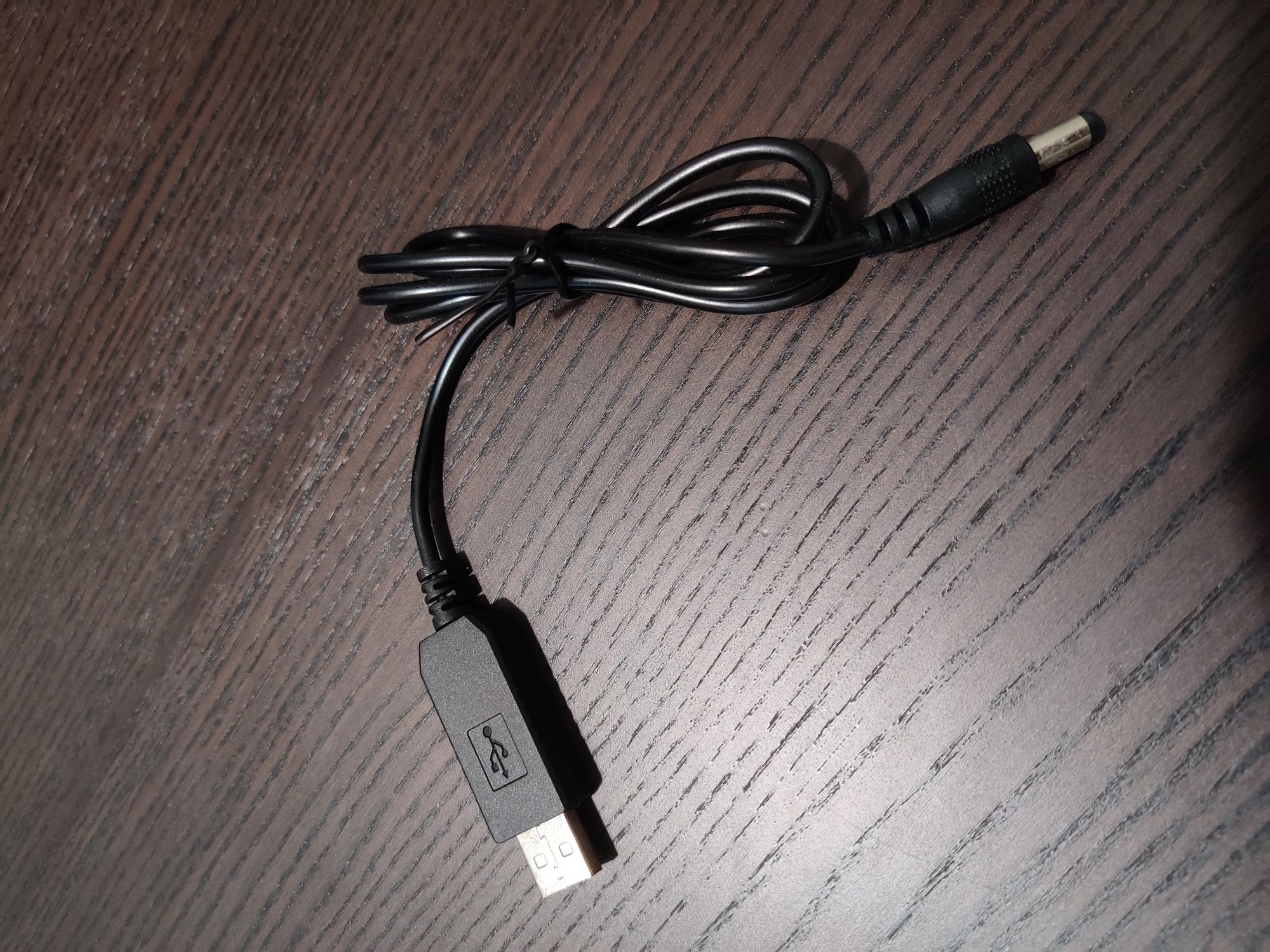 Кабель для питания wi-fi роутера usb DC 5v-12v 2,1x5,5
