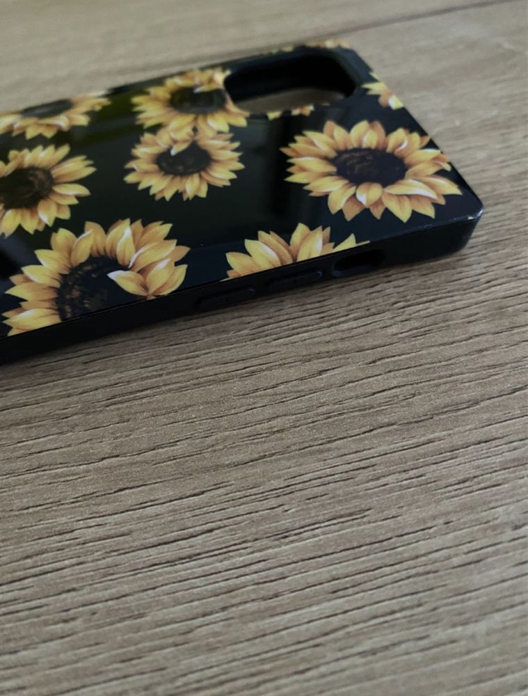 Etui-Case Iphone 11 silikonowe słoneczniki