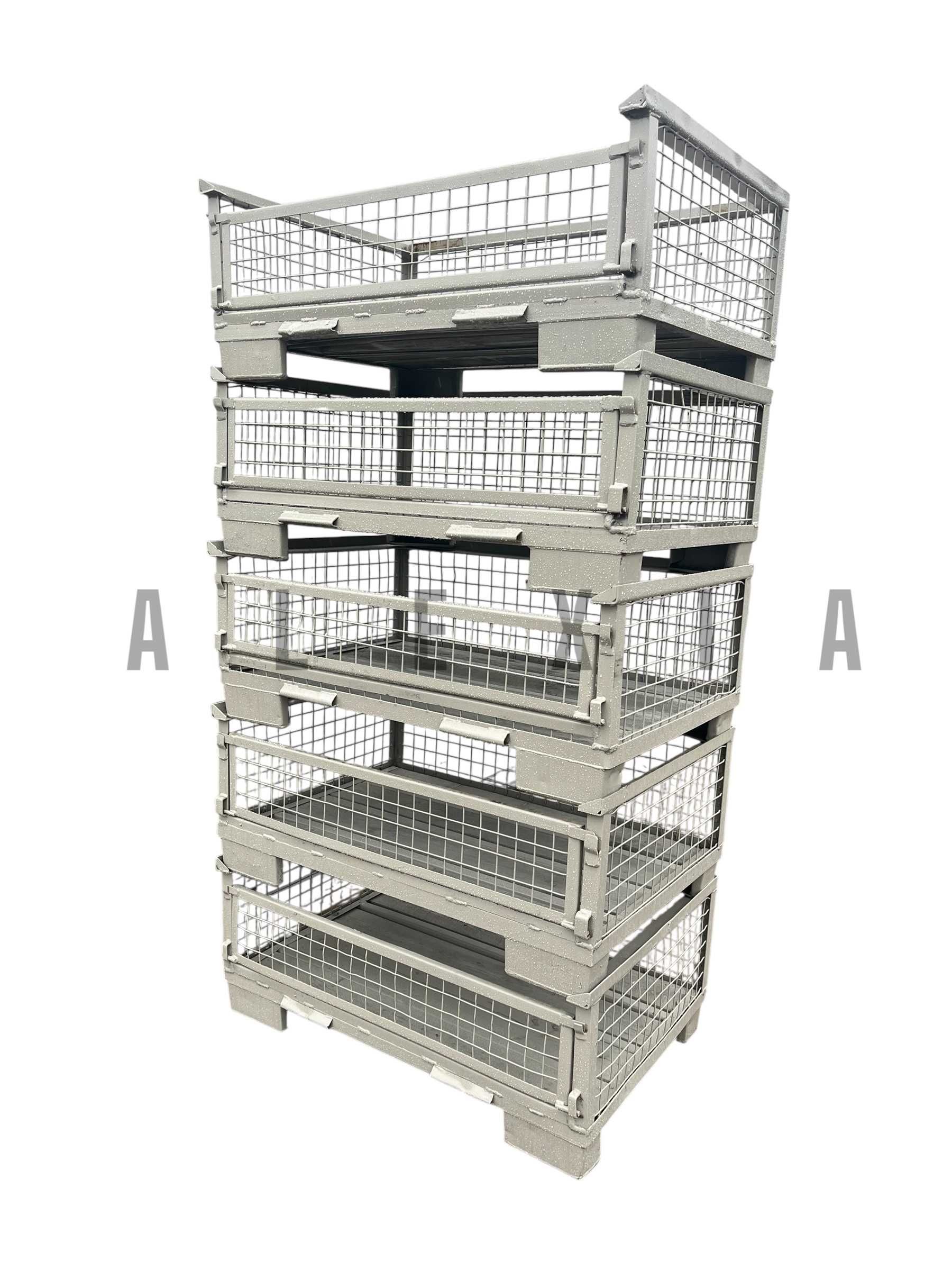 pojemniki kosze 1/2 gitterbox 124x83x50cm giterbox skrzyniopaleta