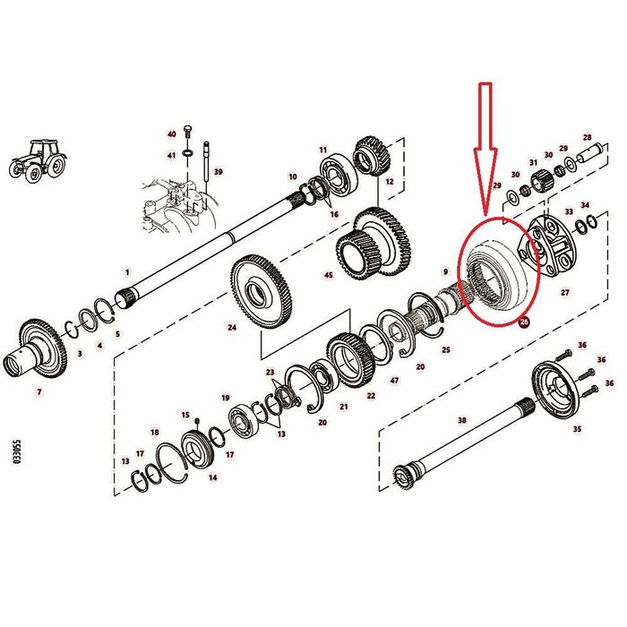 Wieniec Zębaty Z72 Przekładni Planetarnej ML160 Fendt Vario