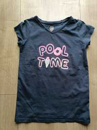 Cool club bluzka t-shirt krótki rękaw pool time lody donat rozm 146