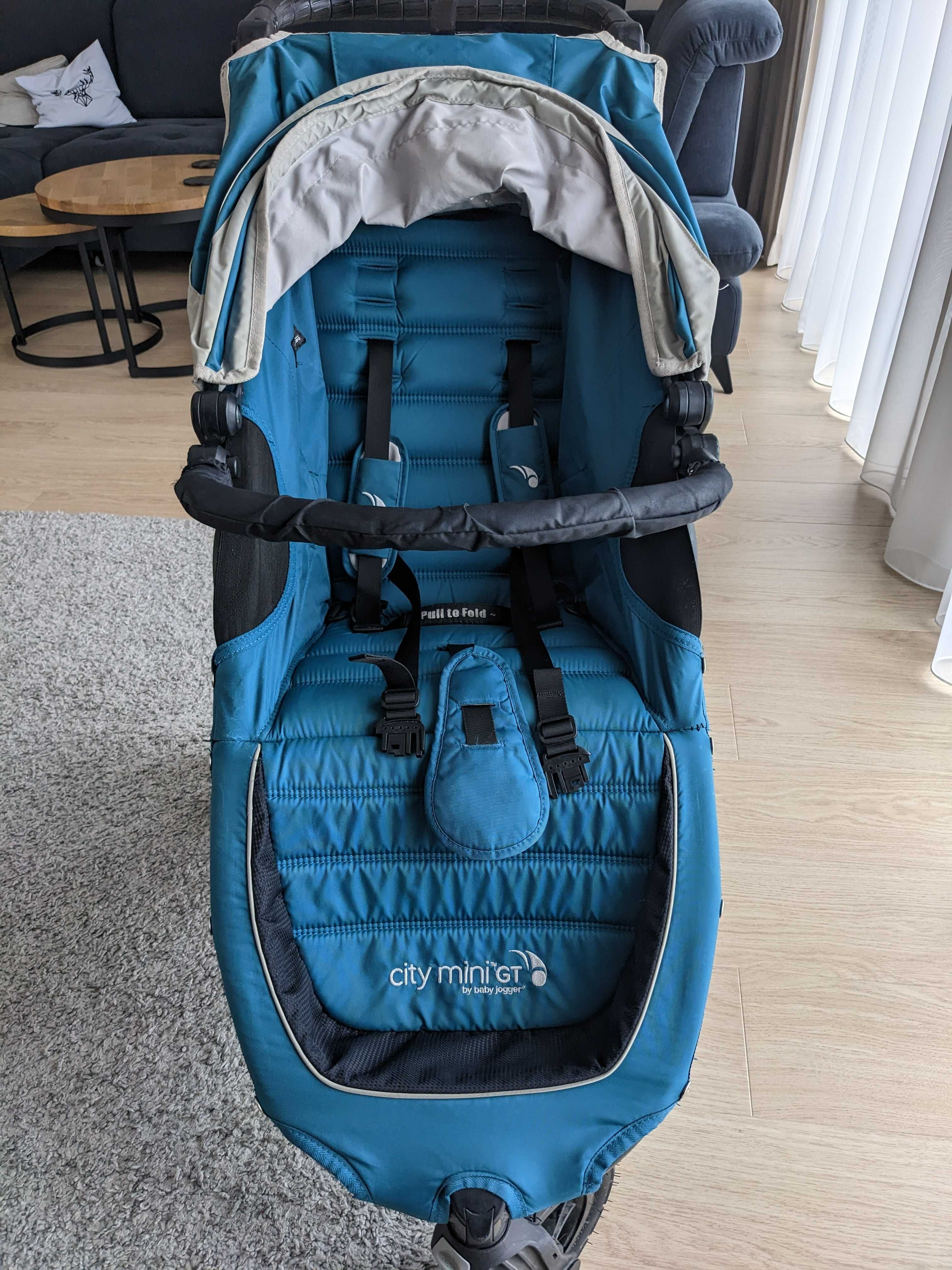 Wózek spacerowy Baby Jogger Citi mini GT, trójkołowy, turkusowy/teal