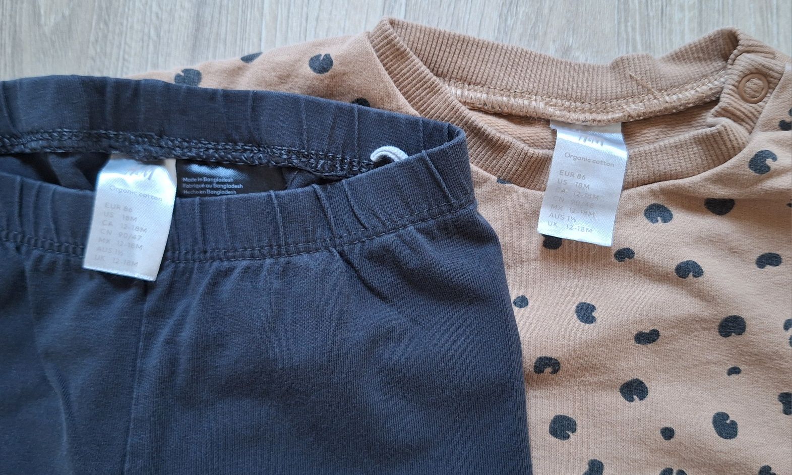 Zestaw bluza dresowa+legginsy H&M r.86