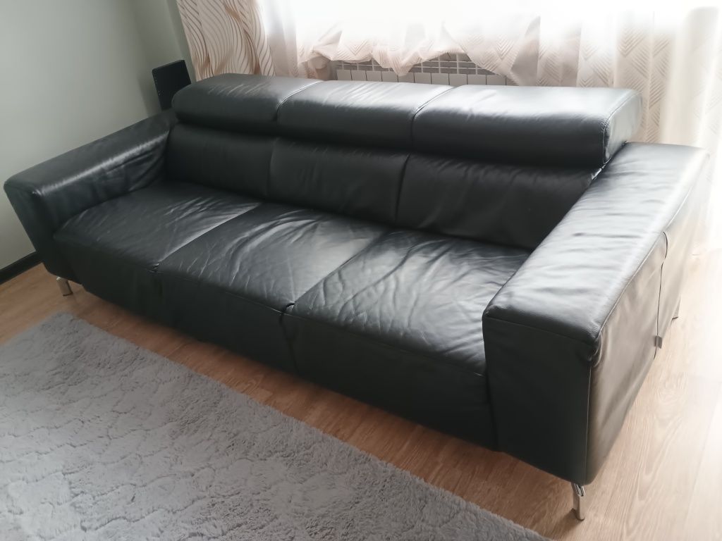 Sofa 3os. Skóra naturalna gruba