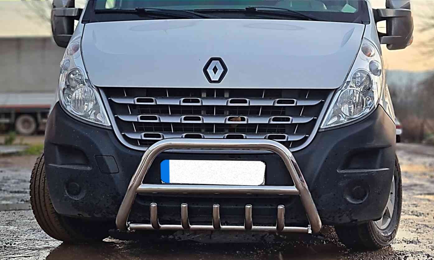 Renault Master kangur orurowanie przednie A-Bar chrom
