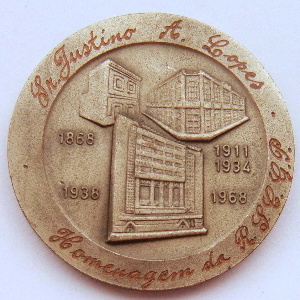 Medalha Desporto Brasil Rio de Janeiro Clube Ginástico Português 1968