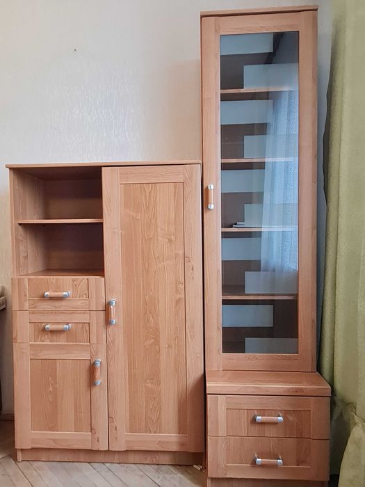 Witryna i szafka - jasny segment