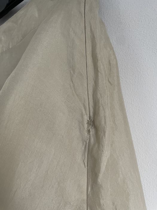 Zara 100% lyocel spodnica asymetryczna z rozcieciami naturalna beżowa