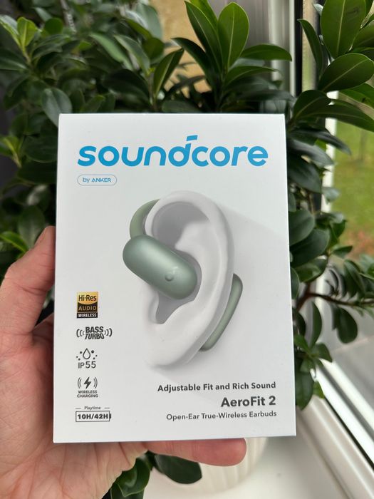 Słuchawki bezprzewodowe Soundcore Aero Fit 2 Bluetooth zielone