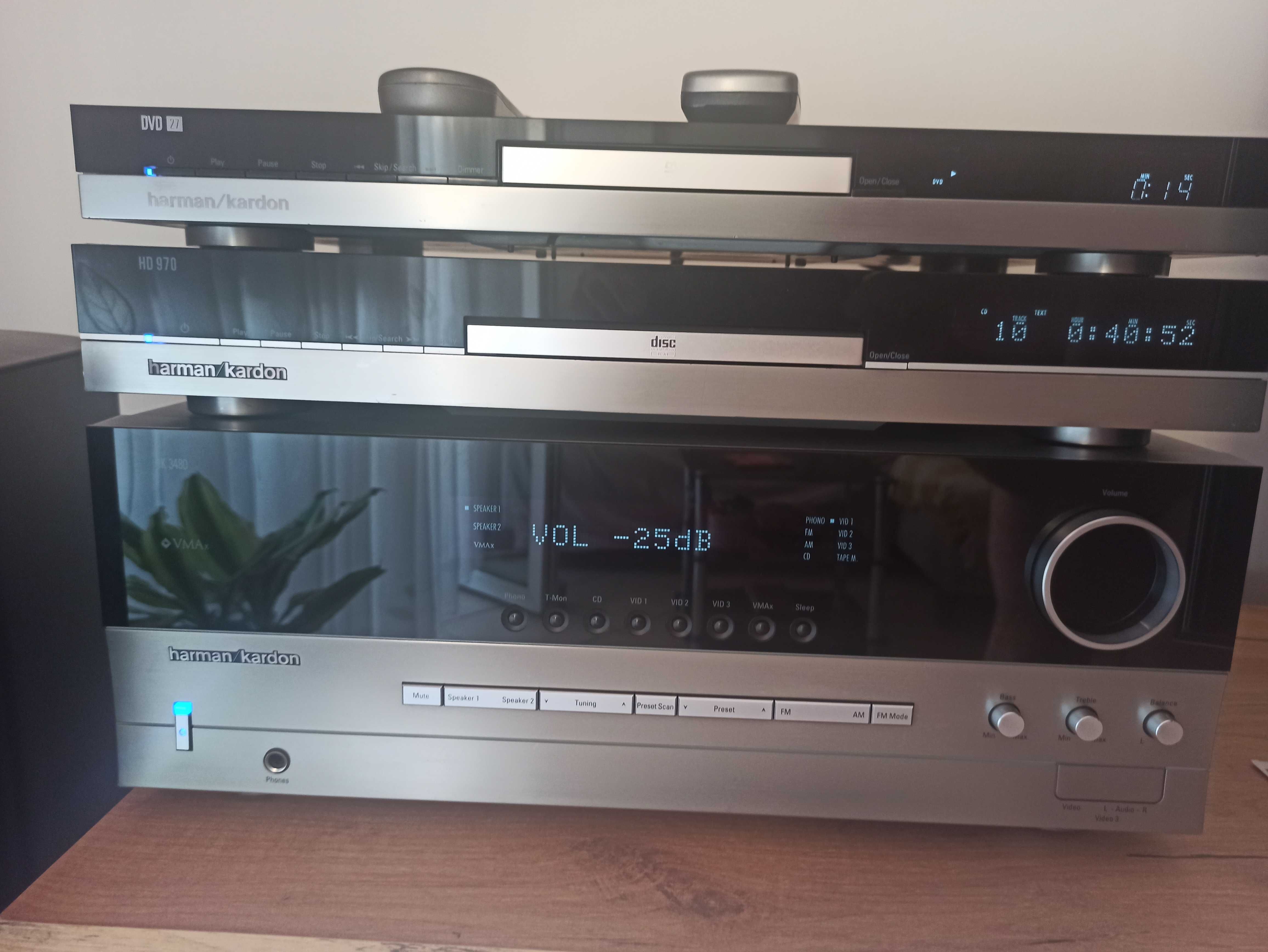 HARMAN KARDON hk3480 + cd hd 970 +  dvd dvd 27