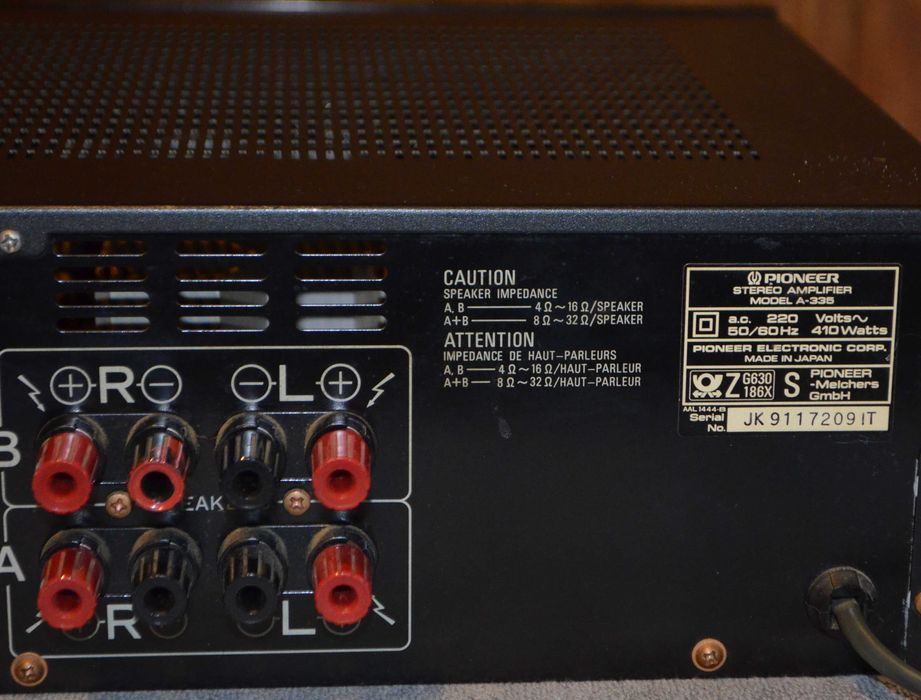 Pioneer A-335 wzmacniacz stereo 2x90 watt  b. ładny Japan
