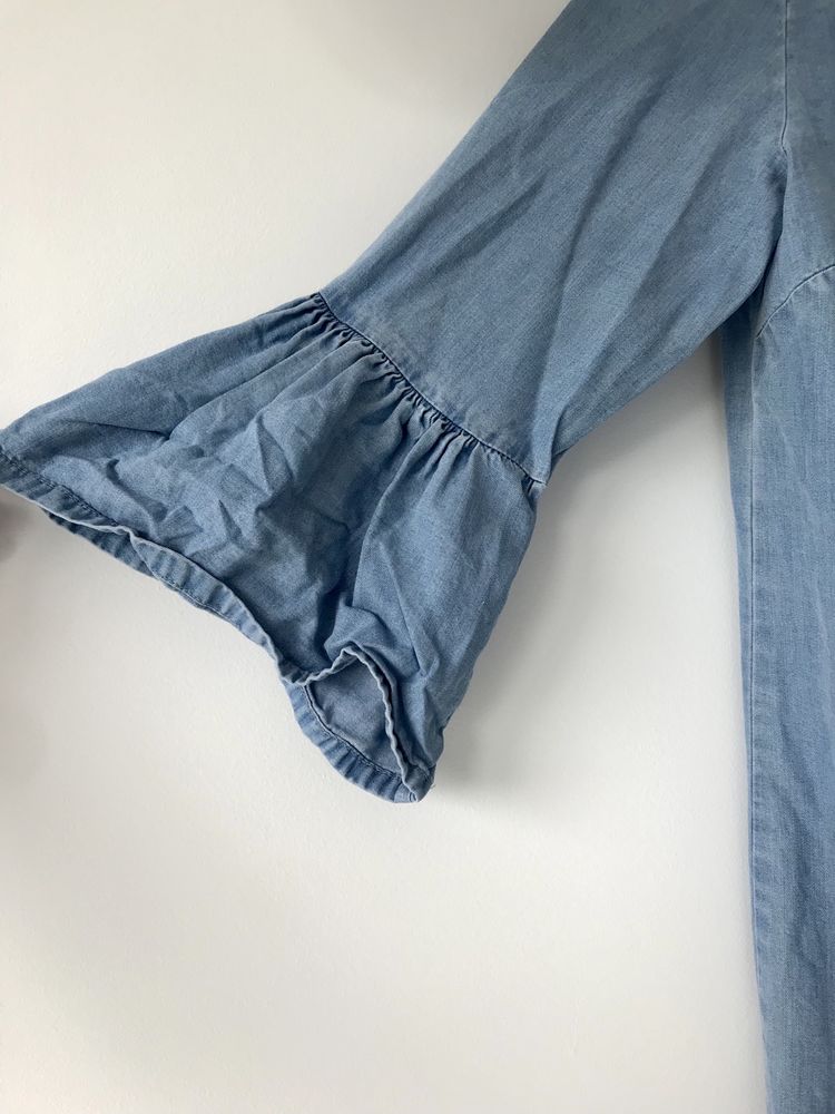 Sukienka mini jeansowa Zara dżins denim