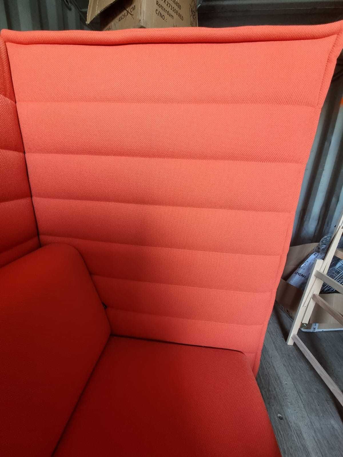 Kanapa sofa 2 osobowa VITRA model Alcove pomarańczowa