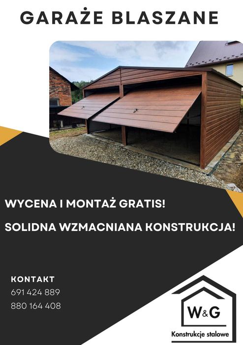 Garaż blaszany PREMIUM blaszaki Producent