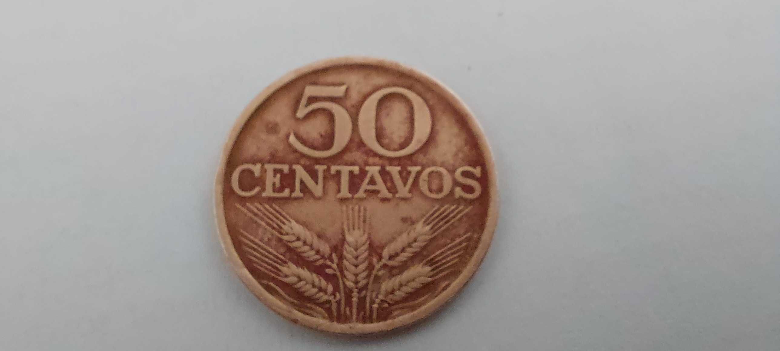 Moeda Antiga de 50 Centavos