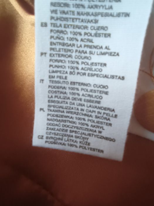 Kurtka skórzana rozmiar 38