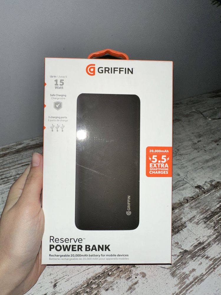 УМБ Griffin 20000 mAh Black (GP-149-BLK (w/t VAT))