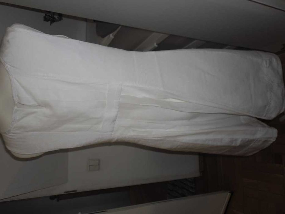 Sukienka Solar za kolano z jedwabiem bez rękawa