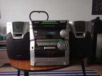 Wieża Samsung z CD + Radio + Aux + Tape czyli magnetofon