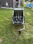 Thule coaster xt 2 zielona przyczepka rowerowa