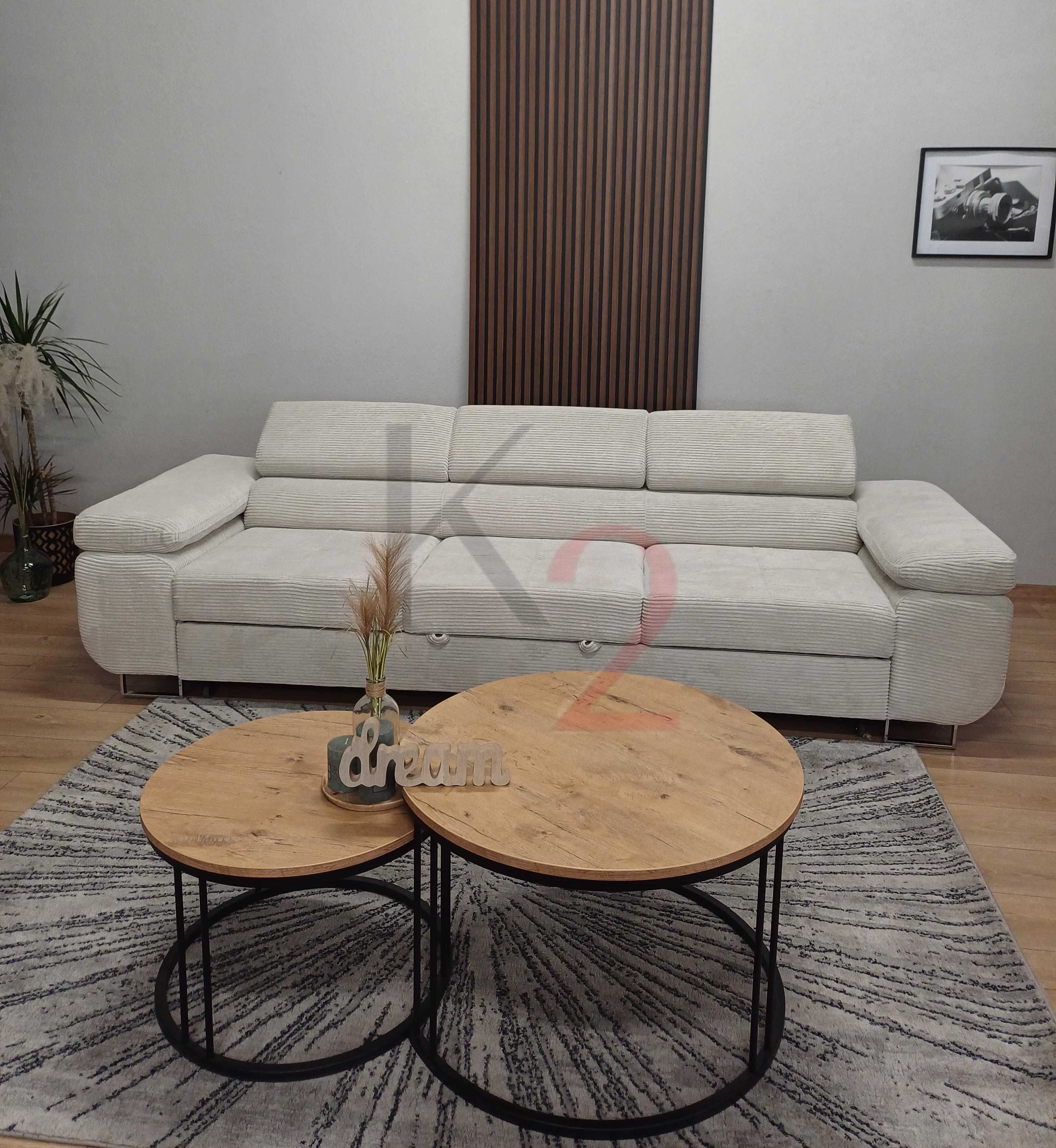 Sofa Arteon, regulowane zagłówki, funkcja spania, gratis poduszka