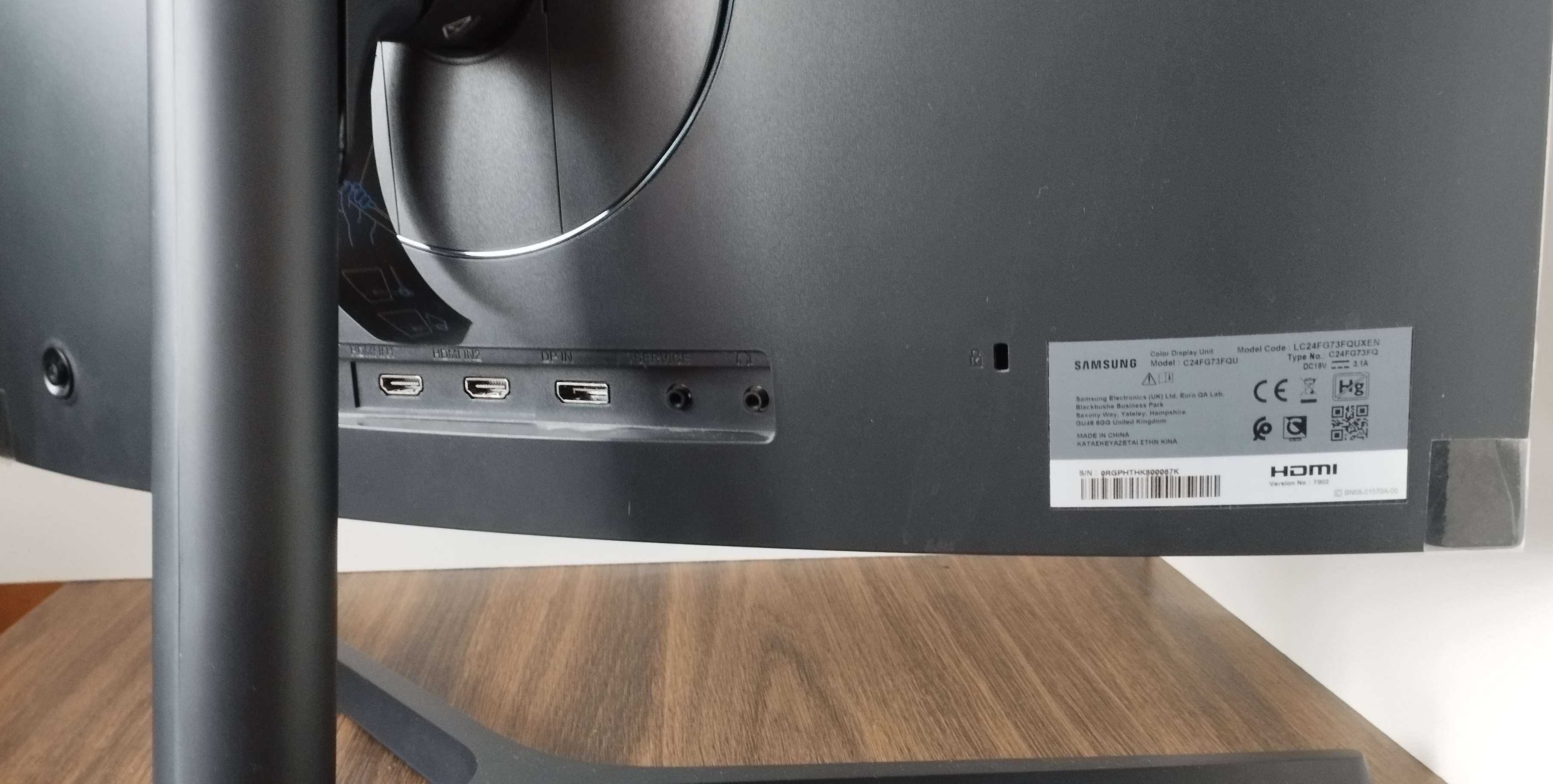 Monitor Samsung C24FG73FQU – 144Hz, 100% sprawny
