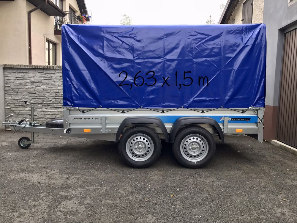 WYNAJEM Przyczep 2,6x1,3-2,6x1,5-3,0x1,5 idealne pod Karton gips meble