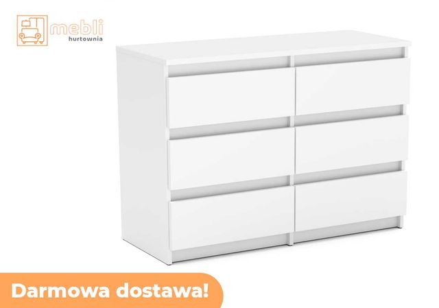 HURTOWNIA-MEBLI Komoda 6 szuflad DARMOWA DOSTAWA PL dużo kolorystyk