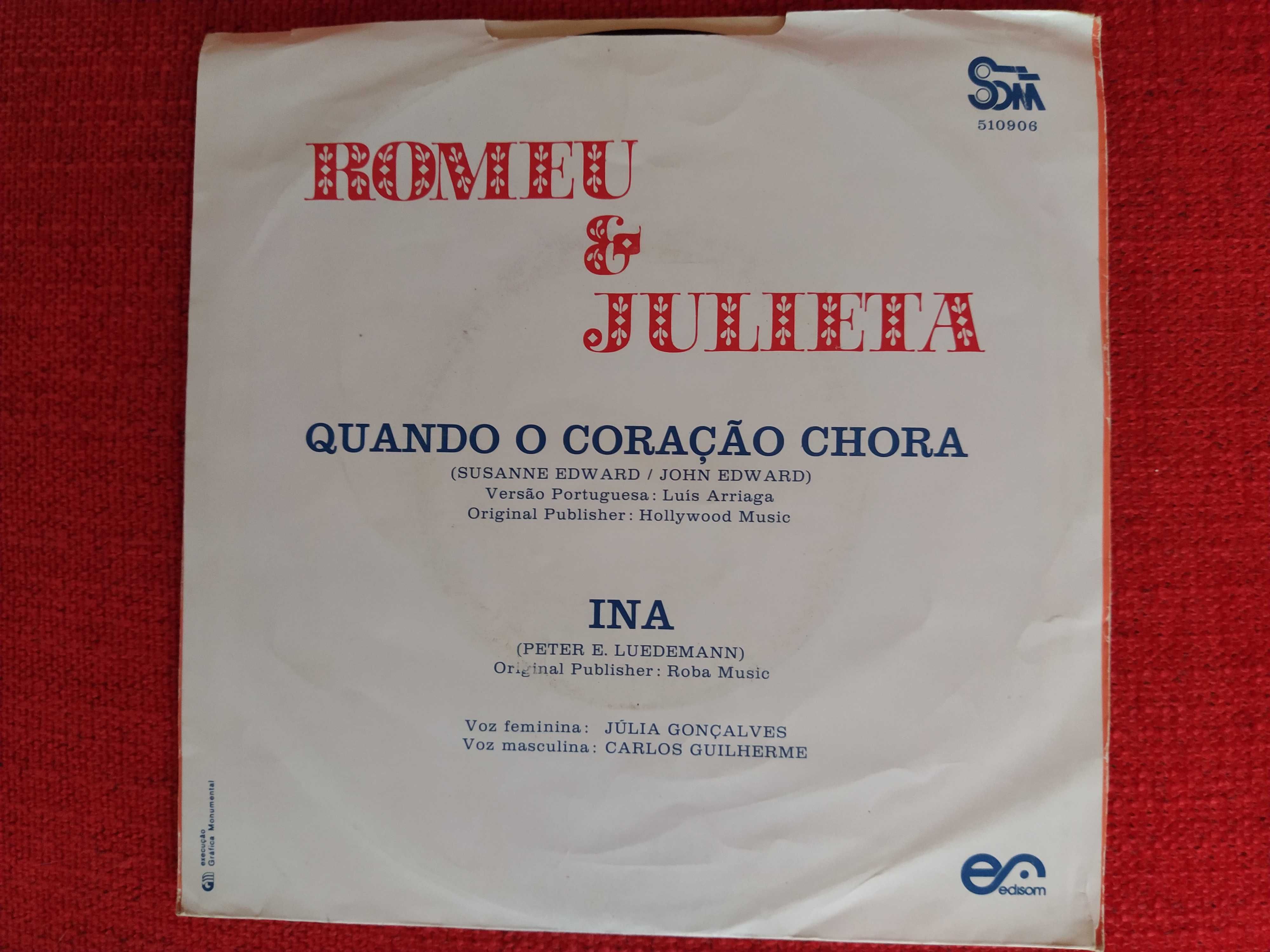 Single Quando o Coração Chora - Romeu & Julieta