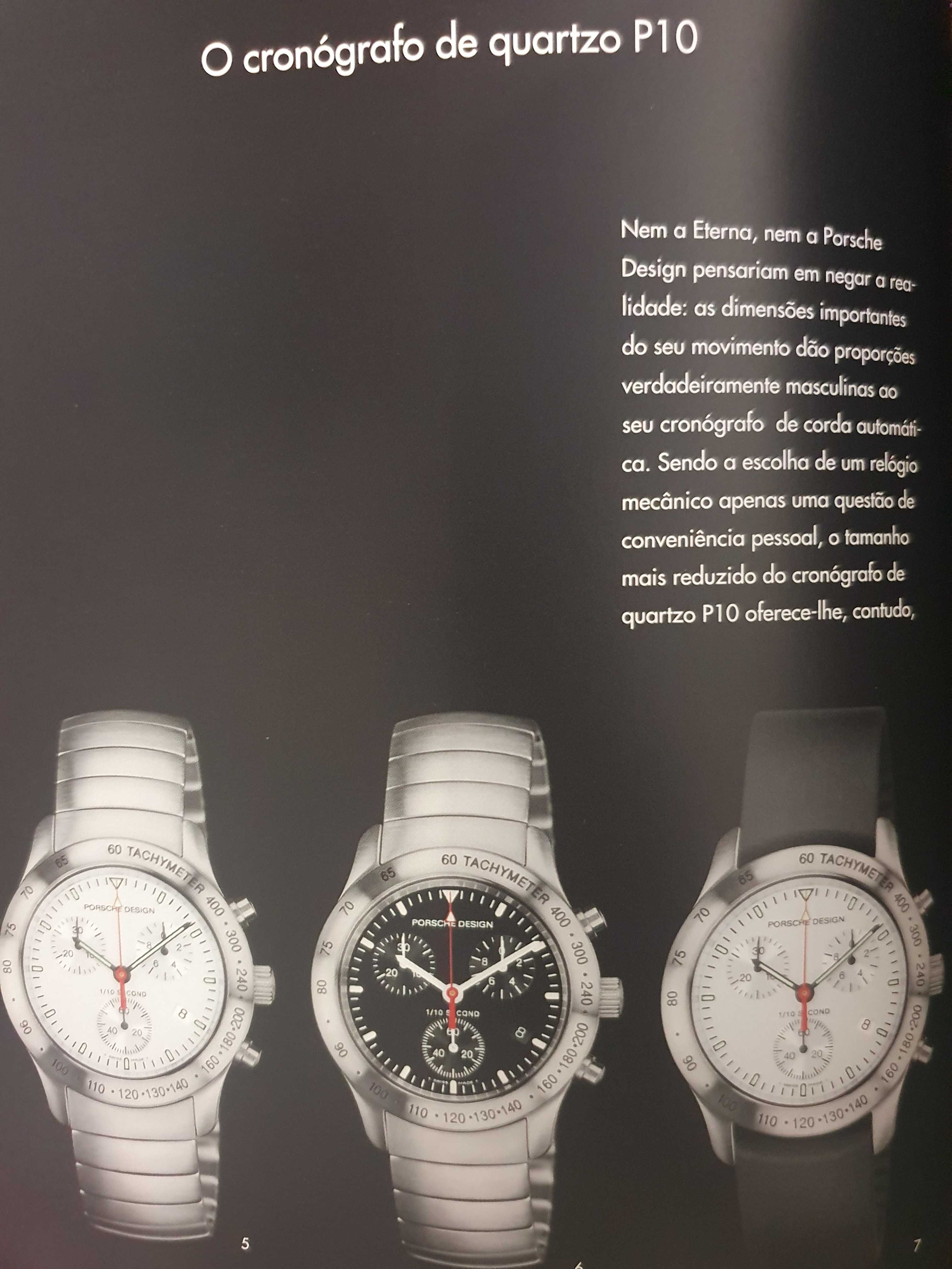 Porsche Design - Catálogo / Livro Oficial de Relógios - Ano 2000
