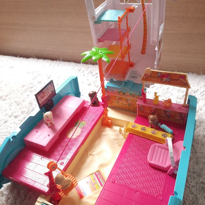 Kamper Barbie, wakacyjny pojazd piesków, Mattel DLY33+ gratis