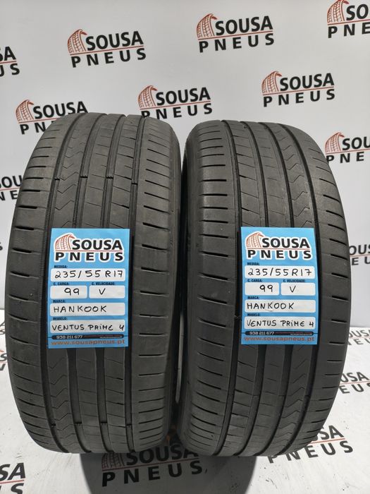 2 pneus semi novos 235-55R17 Hankook - Oferta dos portes