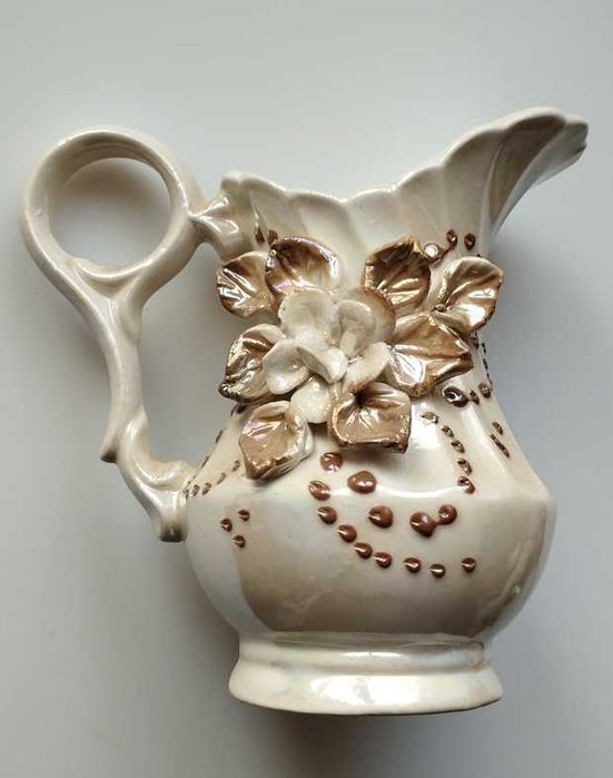 Молочник перламутровий гарний керамічний