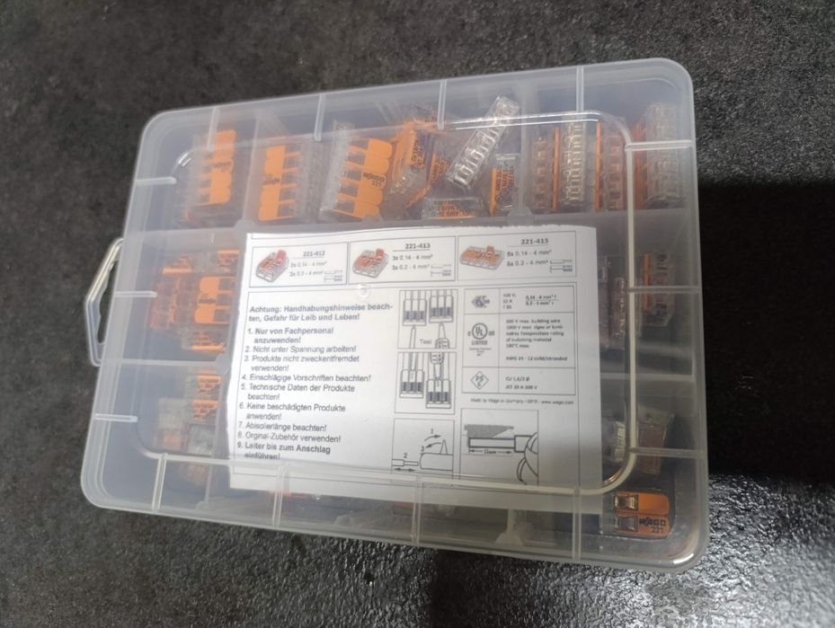 Złączki wago 75 szt  221 linka  orginał 1 zł za szt