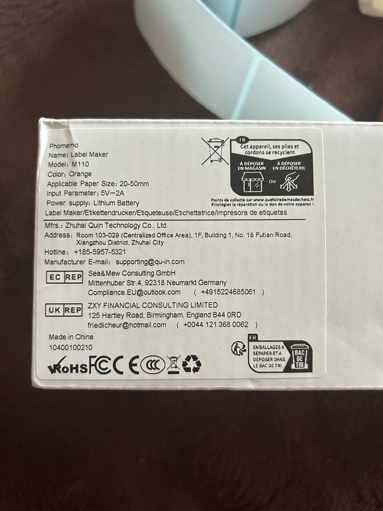 Drukarka etykiet Phomemo M110
