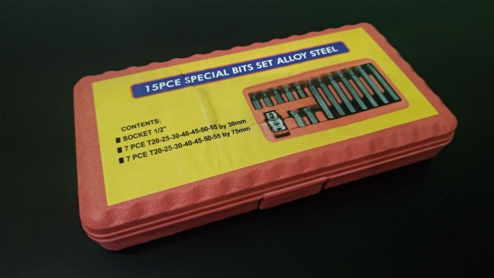 Набор автомобильных бит Torx Toolex (15шт)